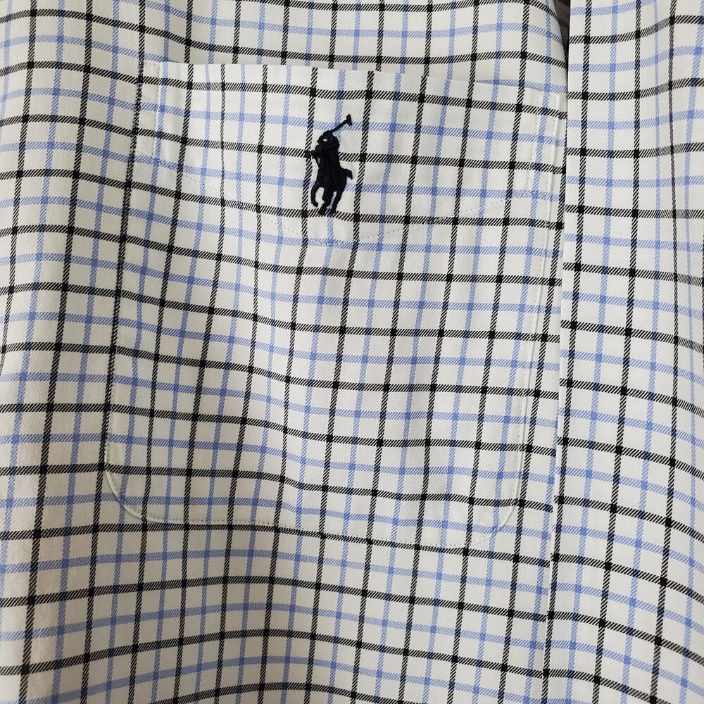 Men's 100% Cotton Ralph Lauren Button Down Plaid Classic Fit Shirt | Size Large - Picture 6 of 9